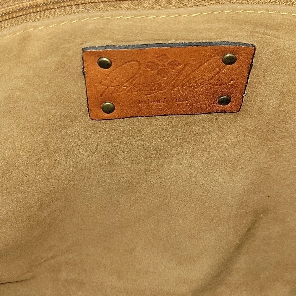 Patricia Nash Brown Tooled Leather Tote Bag